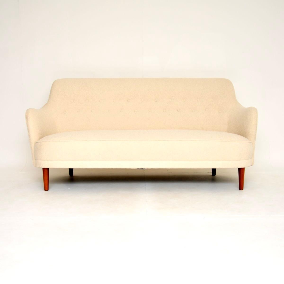 Mid-Century Modern Sofa Samsas suédois Carl Malmsten en vente