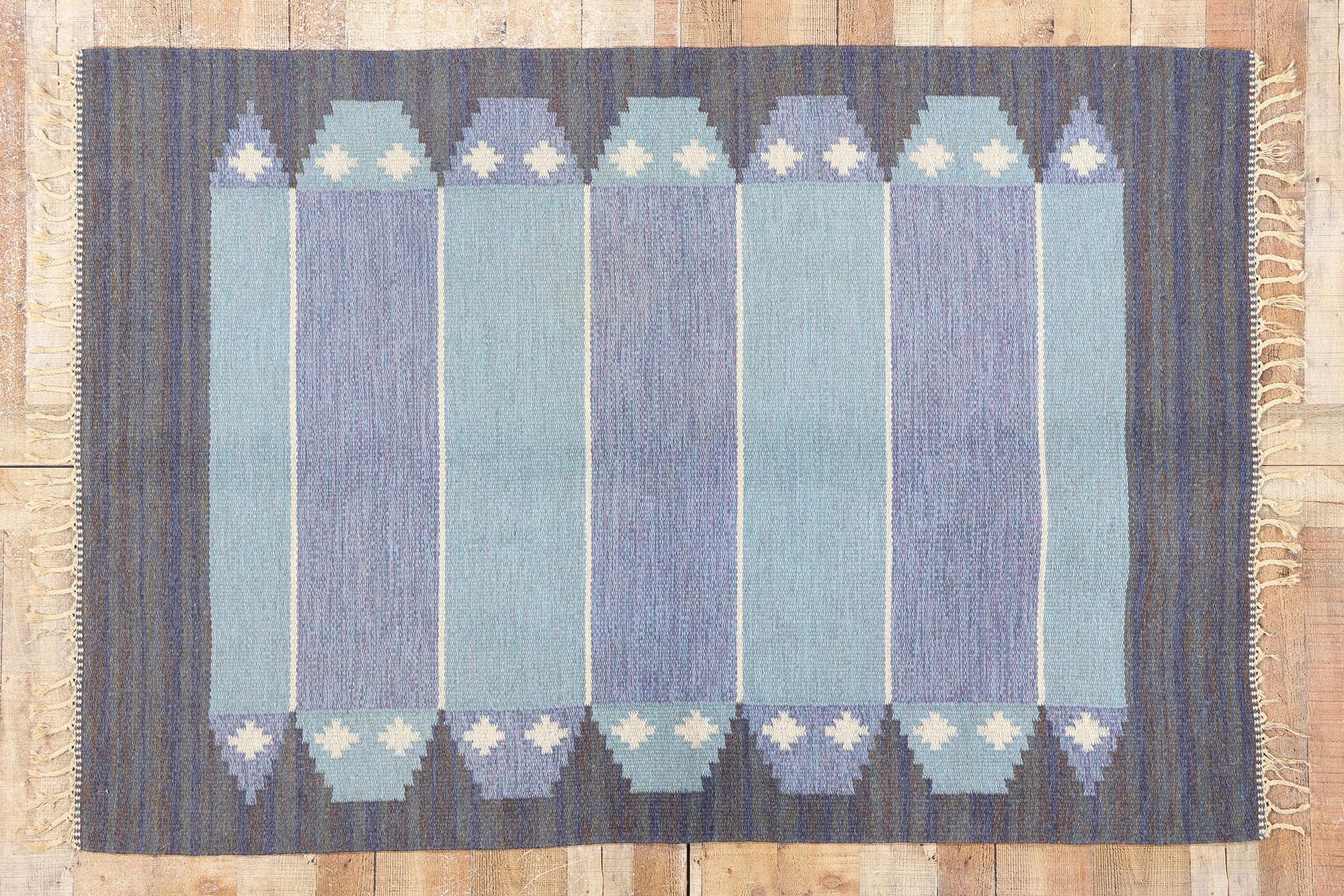 Röllakan Sueco Azul Escandinavo de 1960 con Estilo Moderno en venta 10