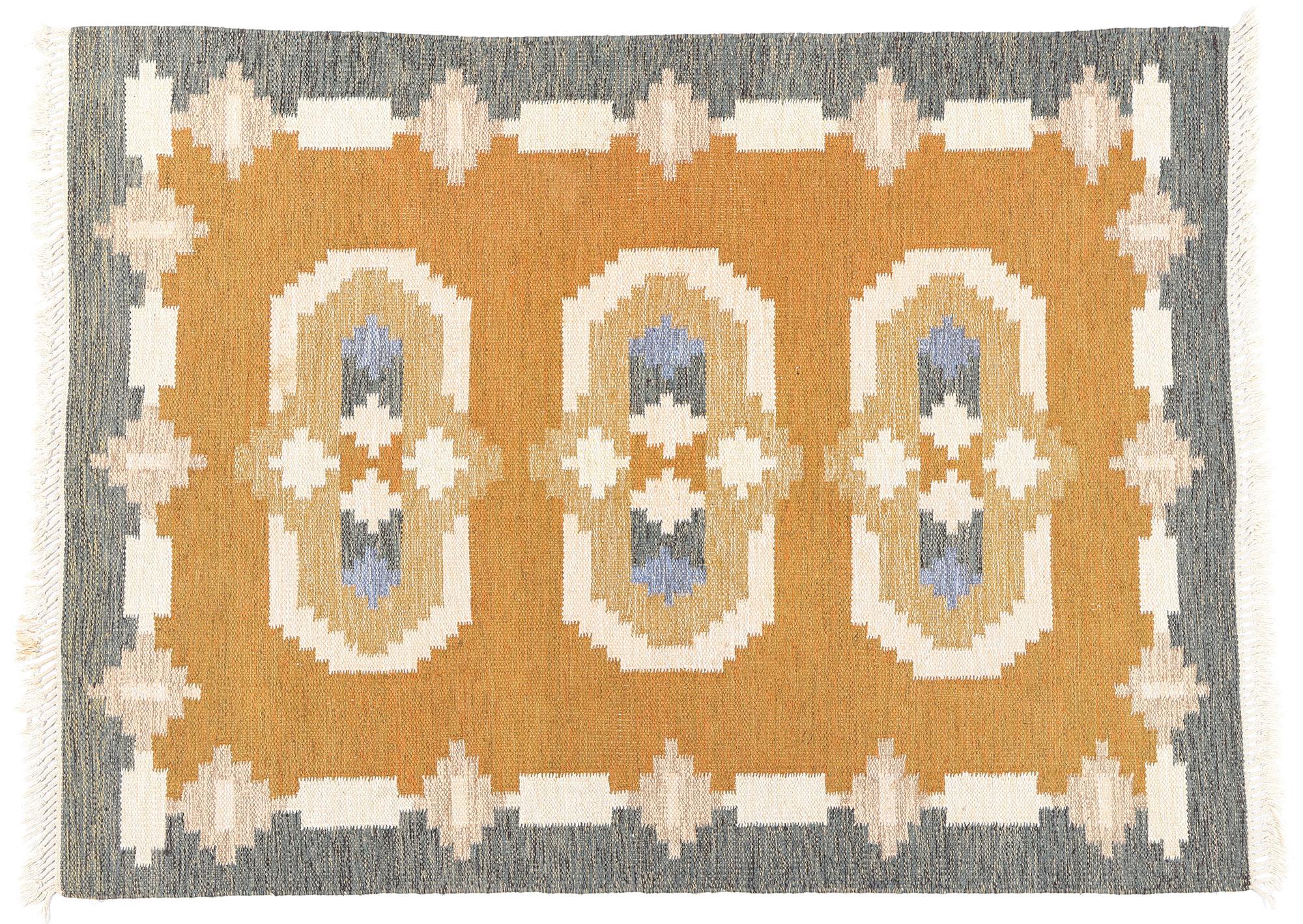 Tapis vintage suédois scandinave Röllakan en vente 2