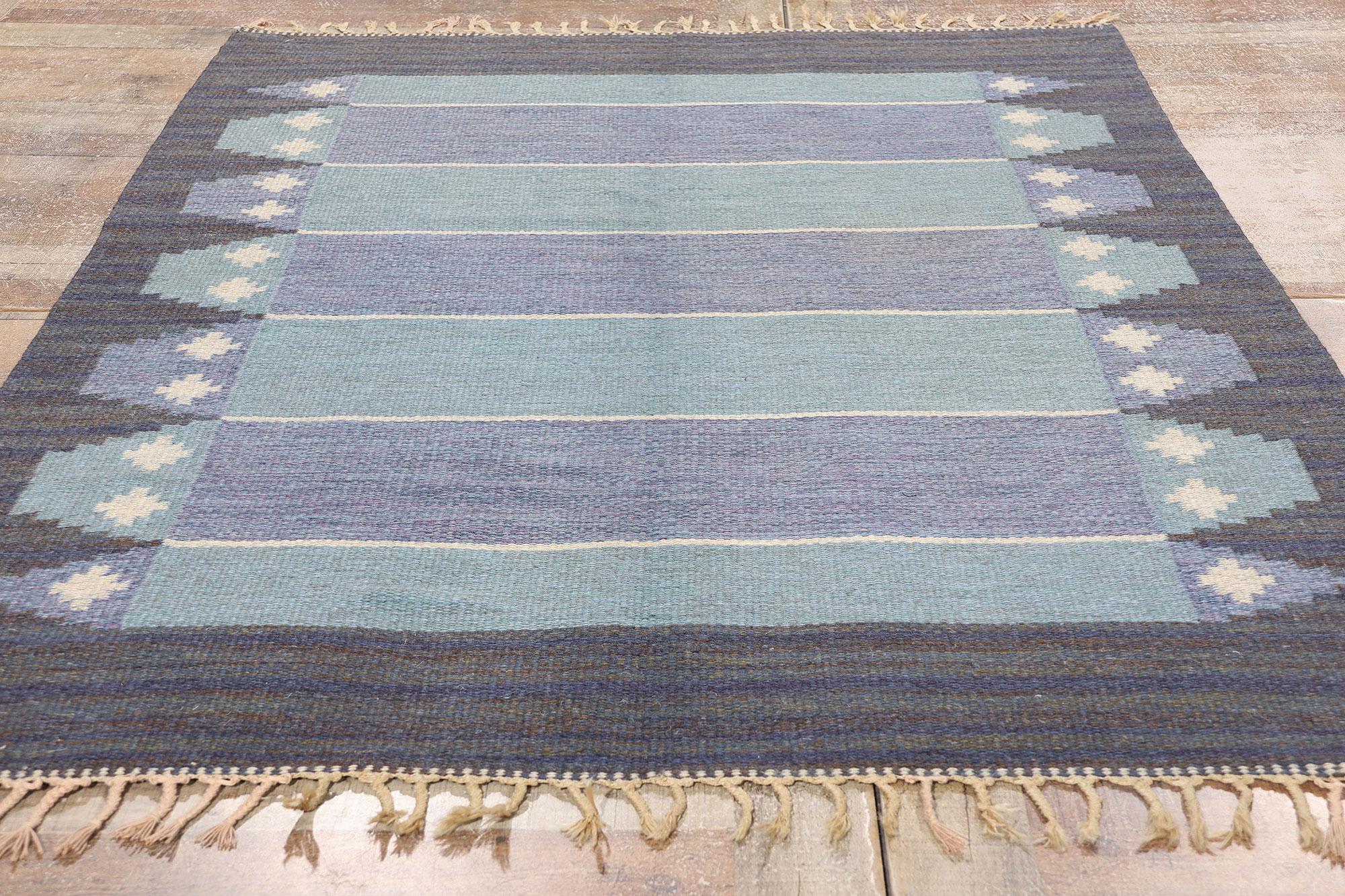 Röllakan Sueco Azul Escandinavo de 1960 con Estilo Moderno en venta 7