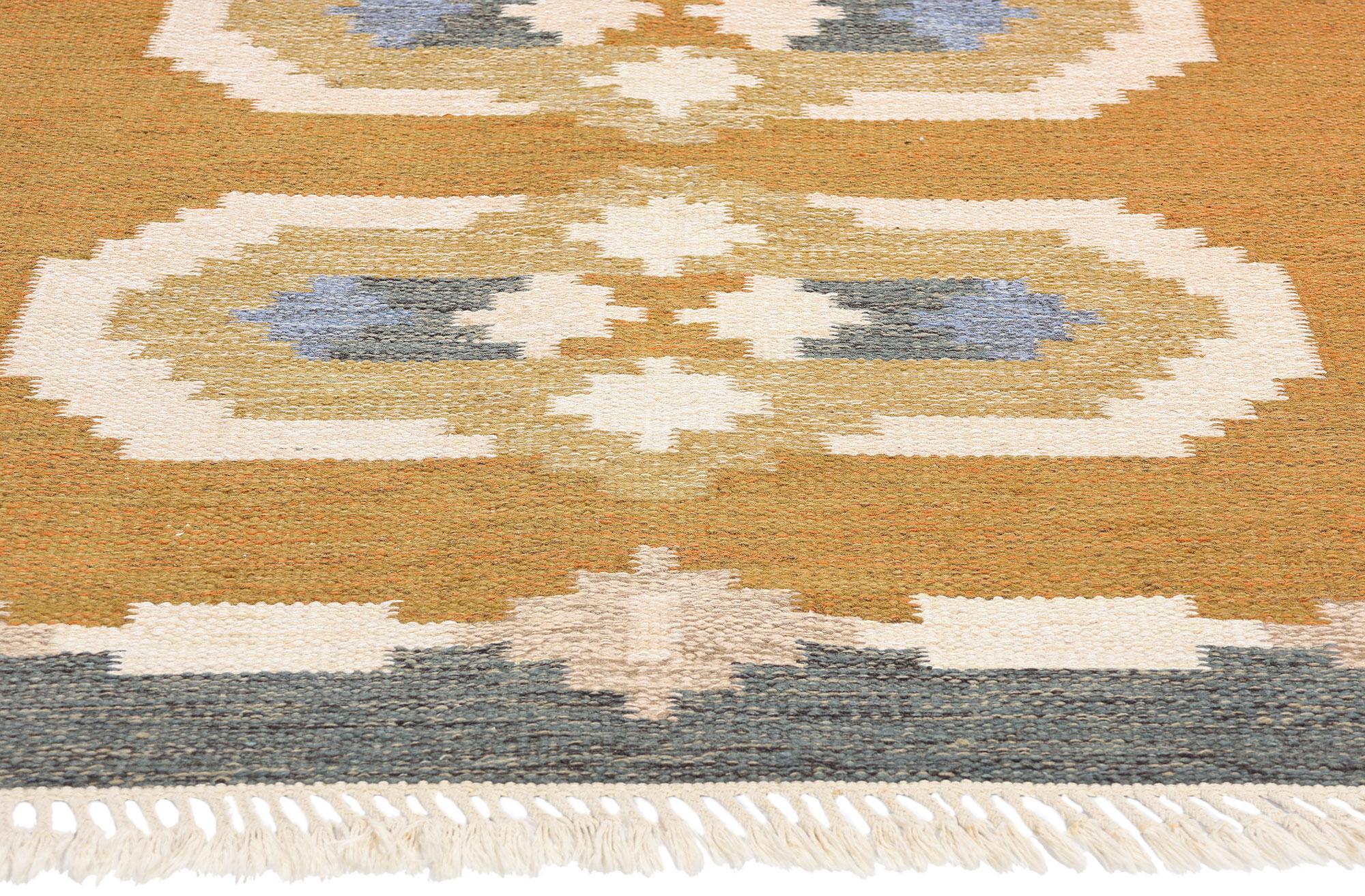 Suédois Tapis vintage suédois scandinave Röllakan en vente