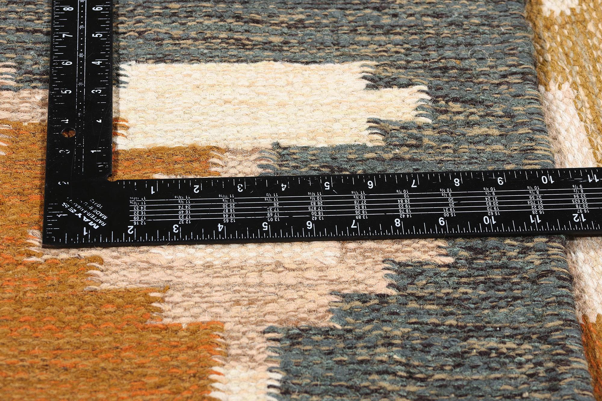 Tapis vintage suédois scandinave Röllakan Bon état - En vente à Dallas, TX