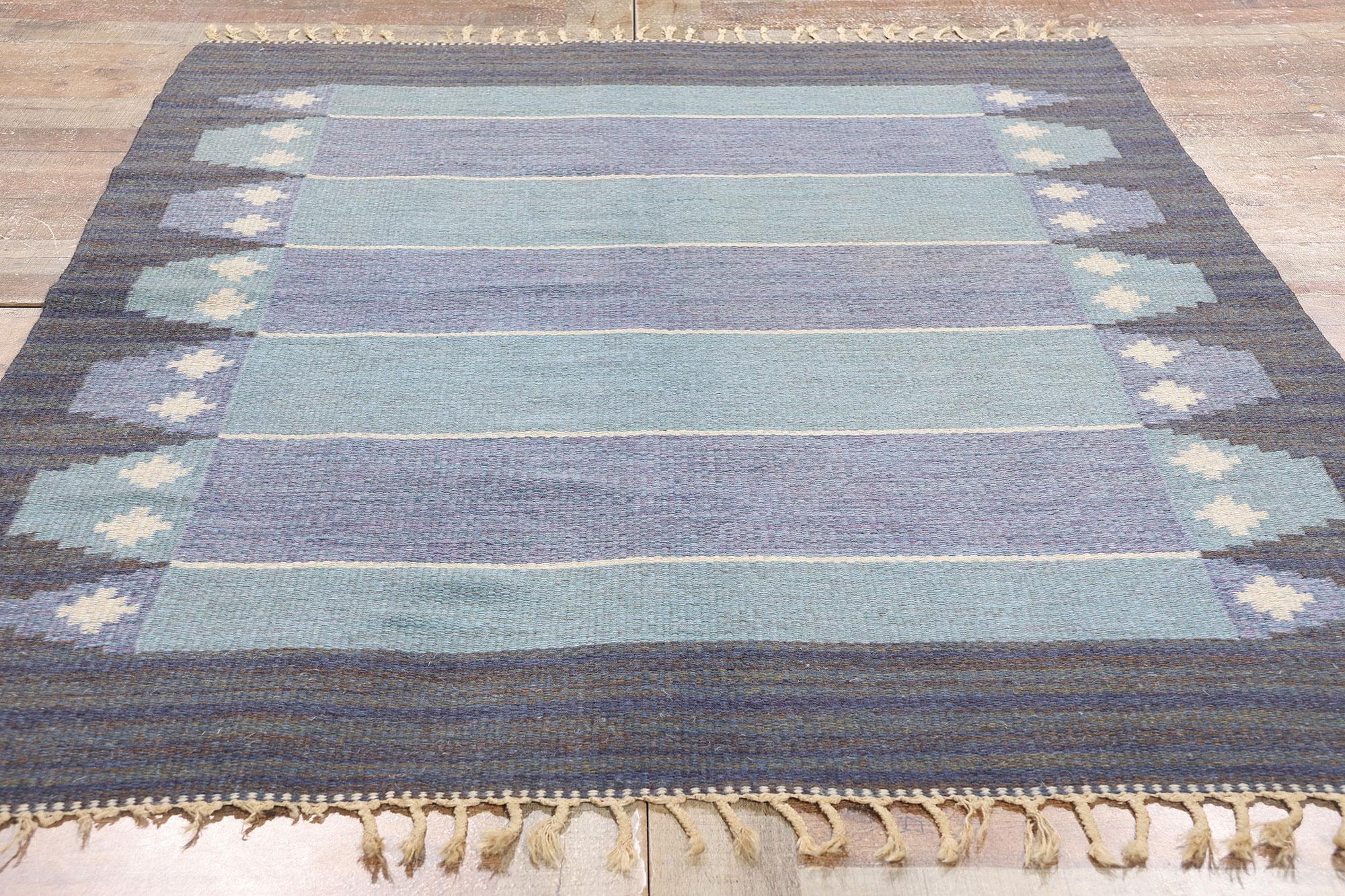 Röllakan Sueco Azul Escandinavo de 1960 con Estilo Moderno en venta 8