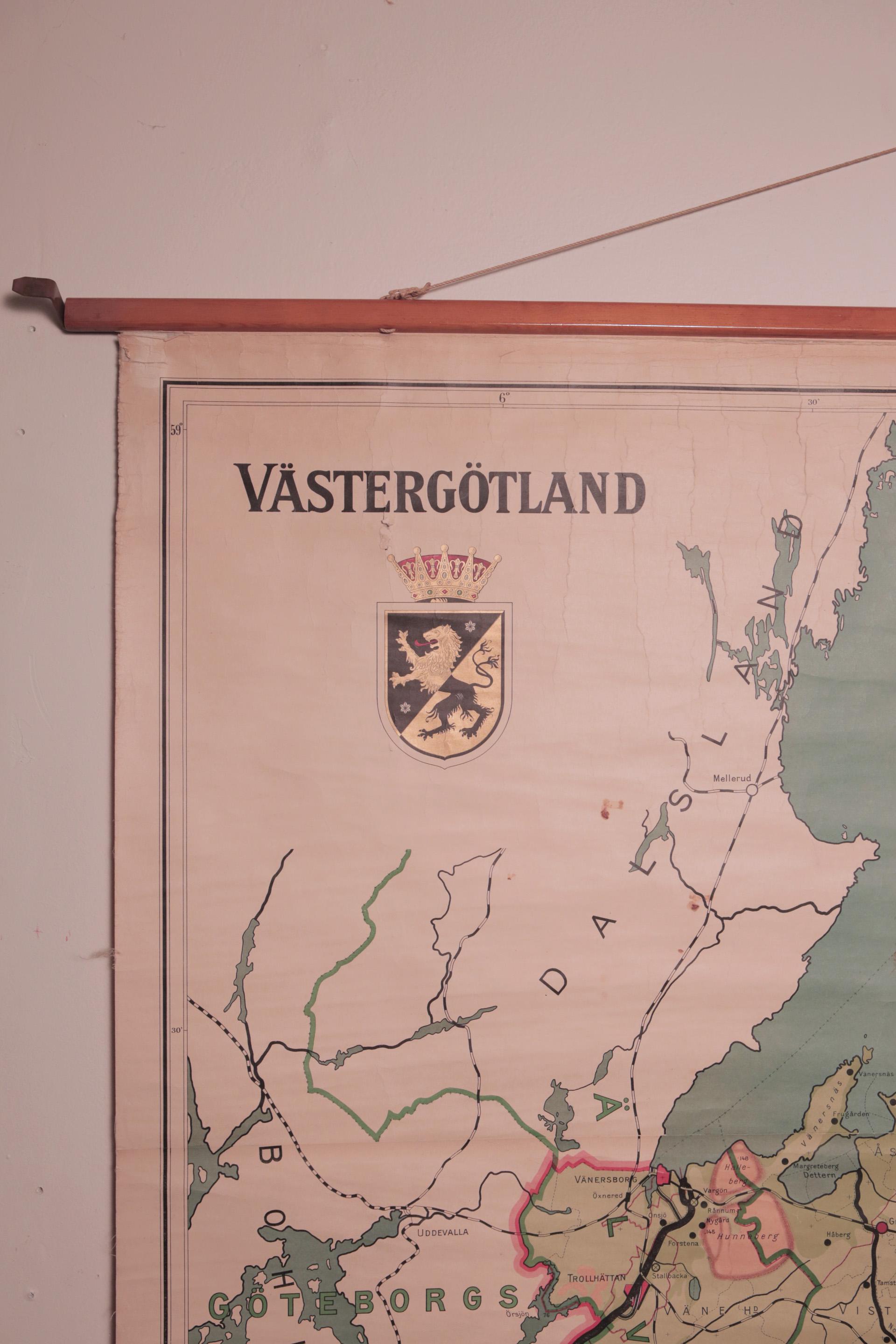 västergötland sweden map