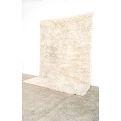 Vintage Swedish Shag Floor Rug in Wool, circa 1960