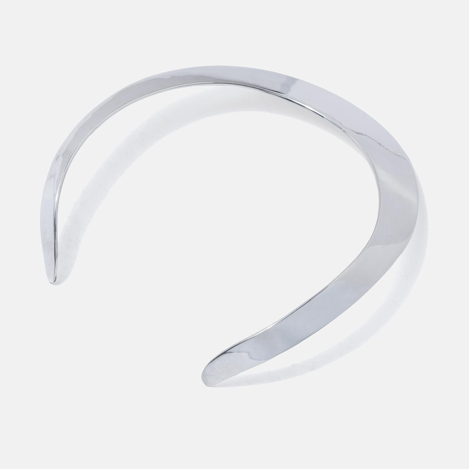 Schwedischer Silberhalsring im Vintage-Stil, hergestellt im Jahr 1996 im Angebot 1