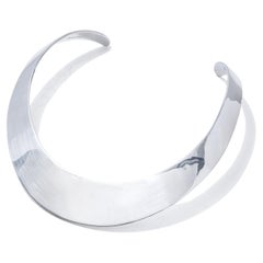 Retro Swedish Silver Neck Ring Made Year 1996