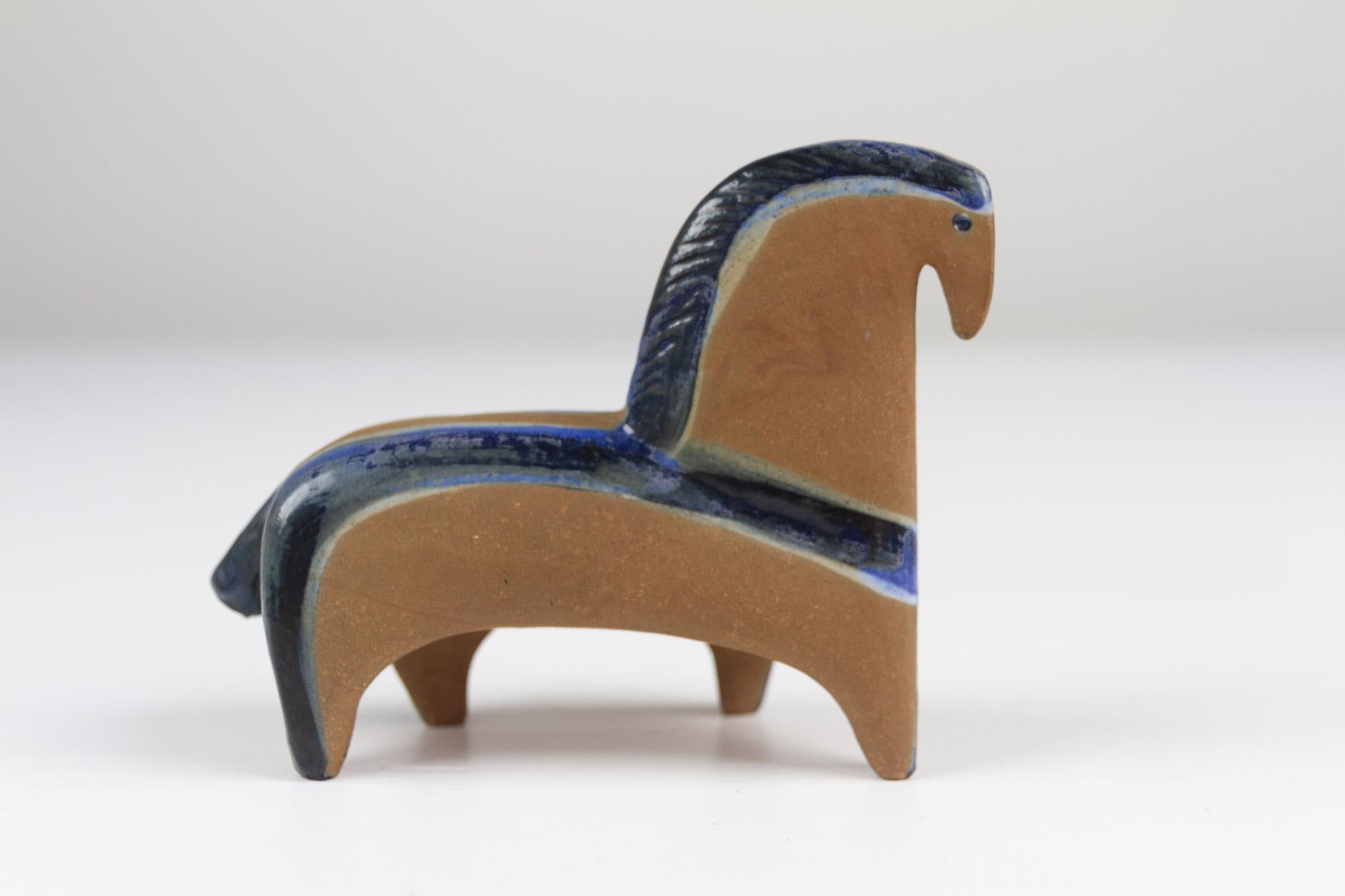 Vintage Swedish Stoneware Horse by Lisa Larson for Gustavsberg, 1950s For Sale 4