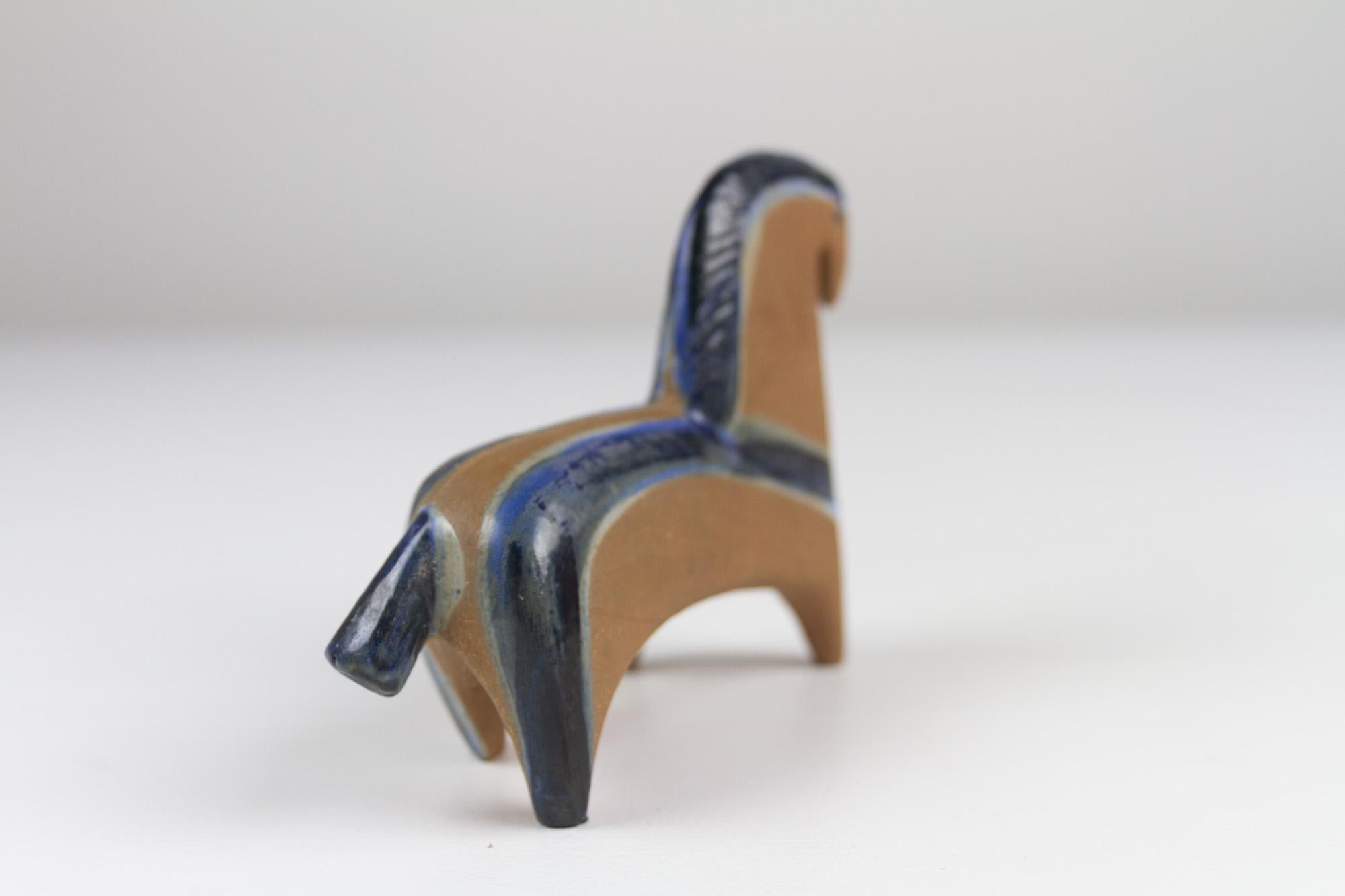 Cheval en grès suédois vintage de Lisa Larson pour Gustavsberg, années 1950. en vente 2