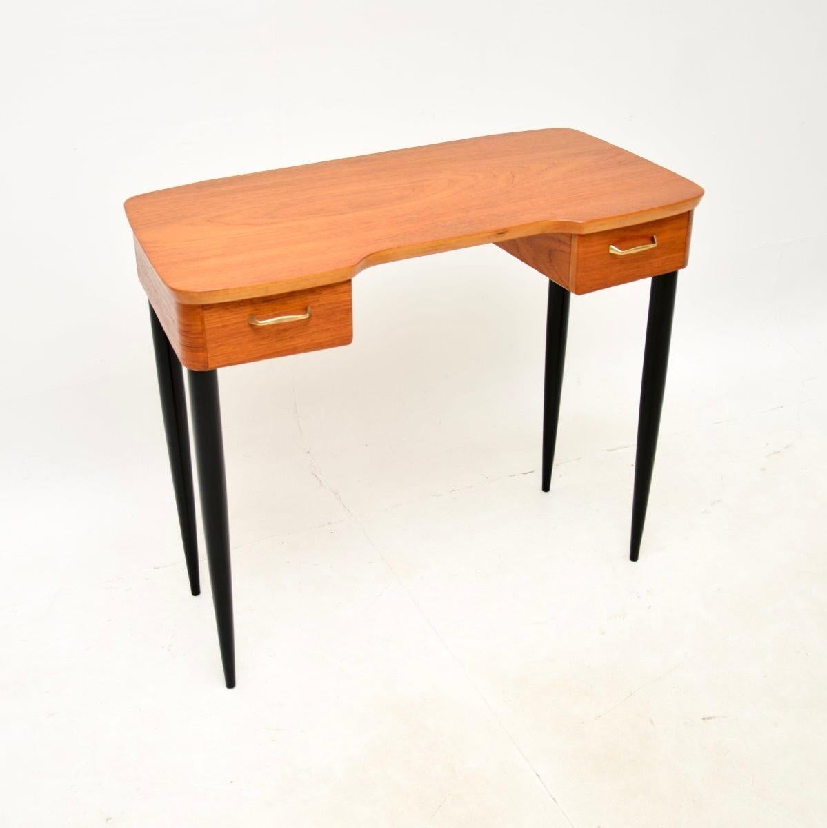 Mid-Century Modern Vintage Swedish Teak Desk / Dressing Table For Sale