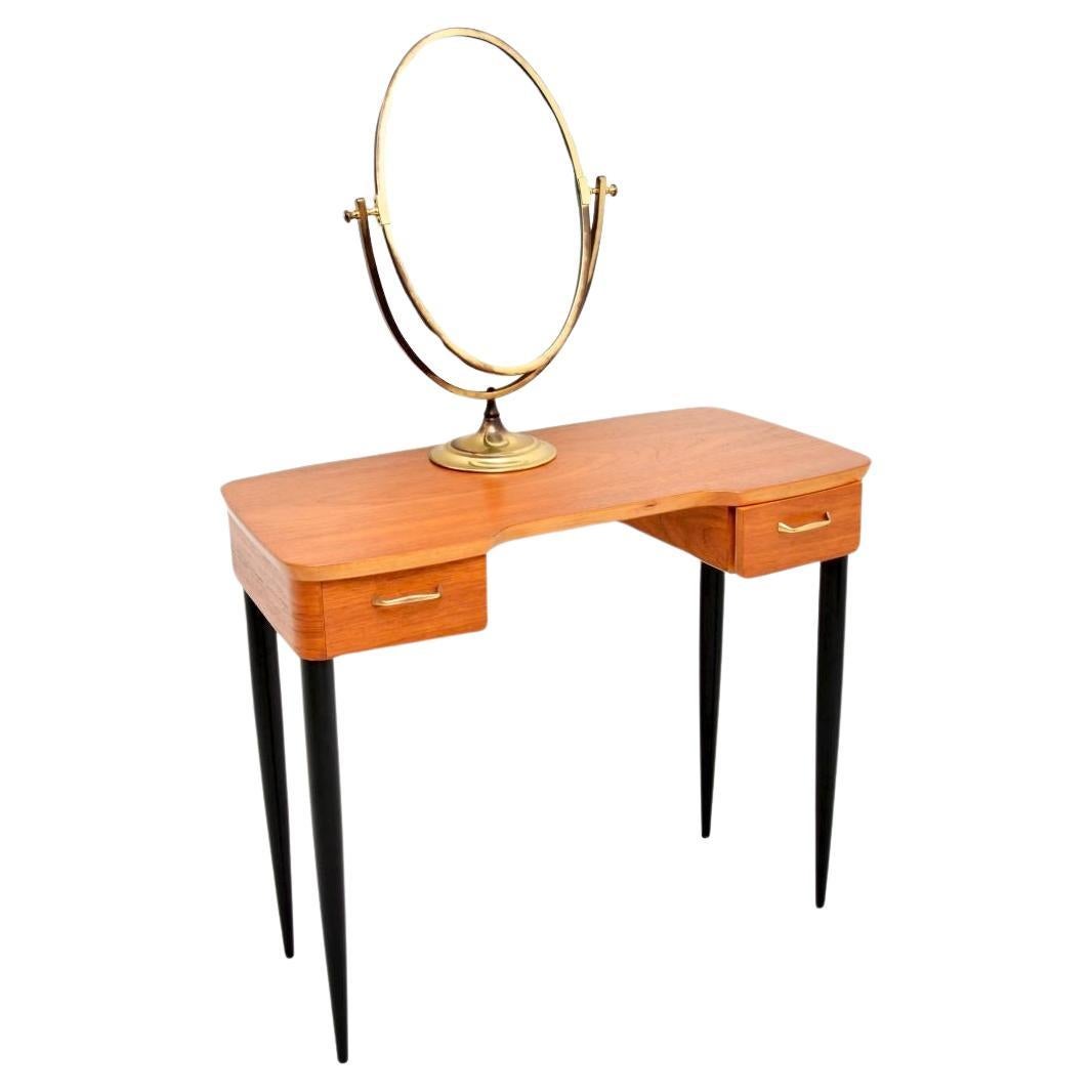 Bureau / coiffeuse suédois vintage en teck