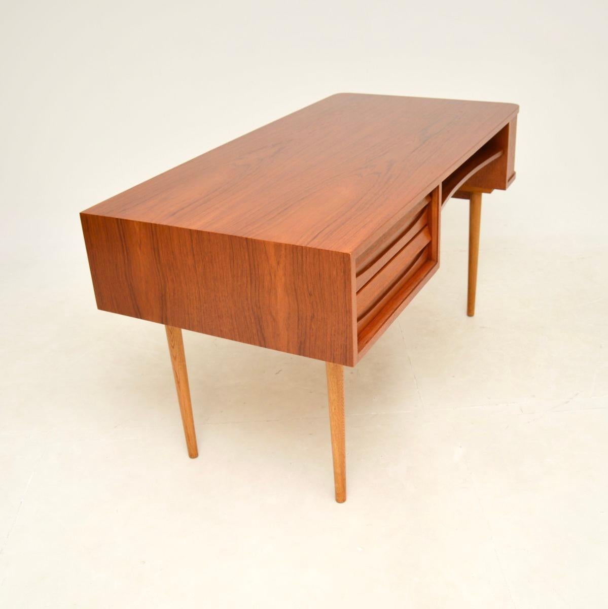 Mid-Century Modern Vintage Swedish Teak Desk For Sale