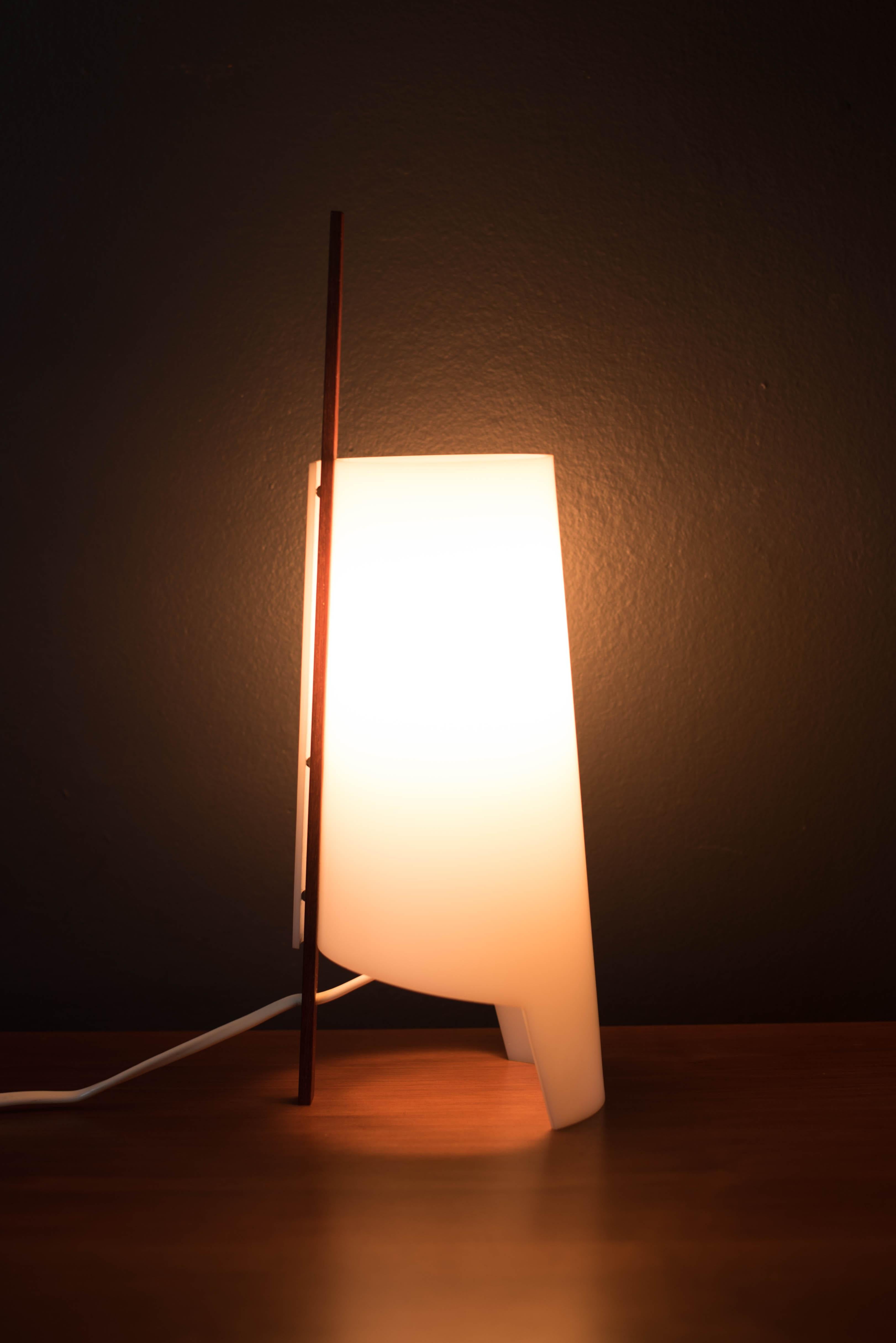 Scandinavian Modern Vintage Swedish Teak Lamp by Hans Bergström for Ateljé Lyktan For Sale