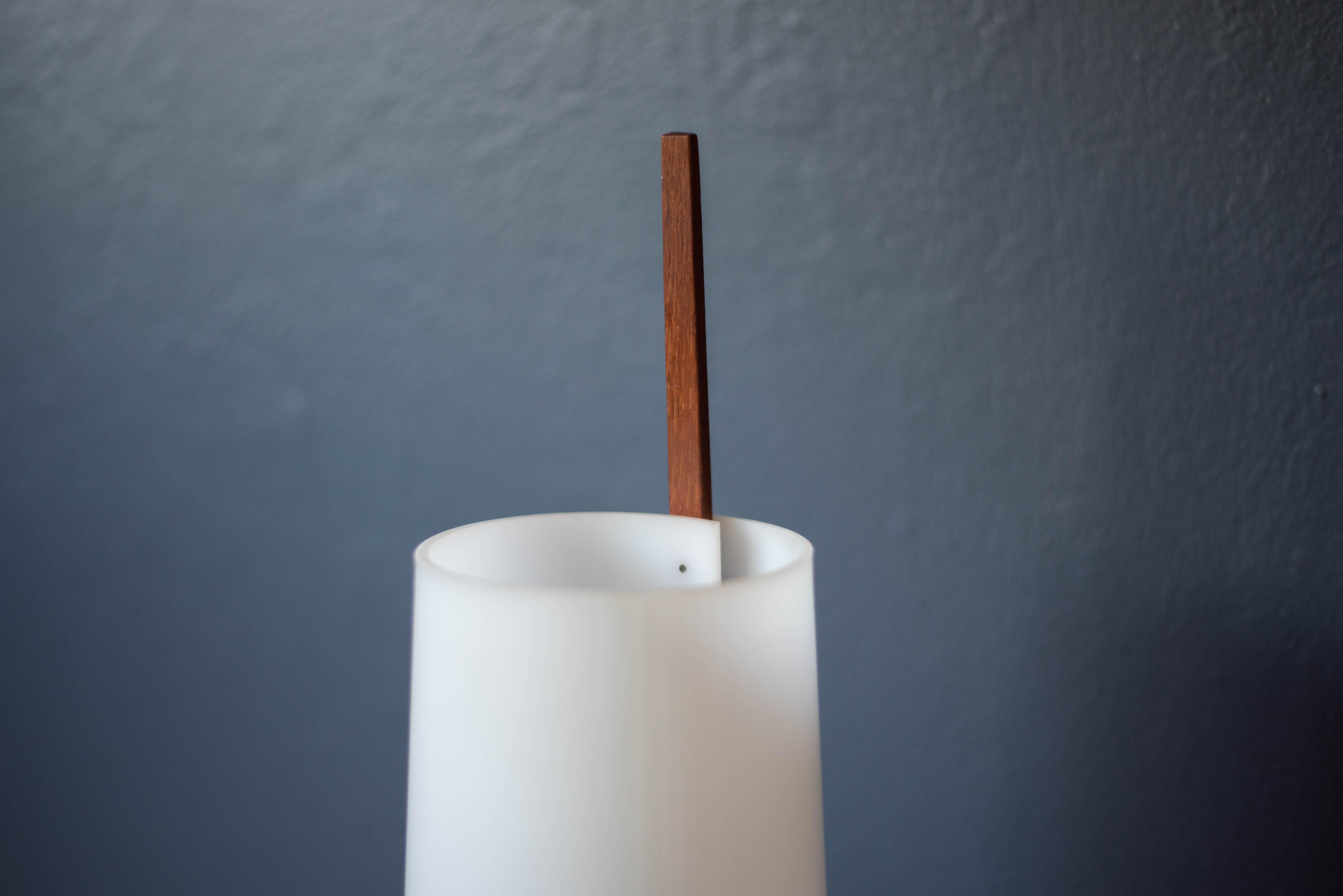 Mid-20th Century Vintage Swedish Teak Lamp by Hans Bergström for Ateljé Lyktan For Sale