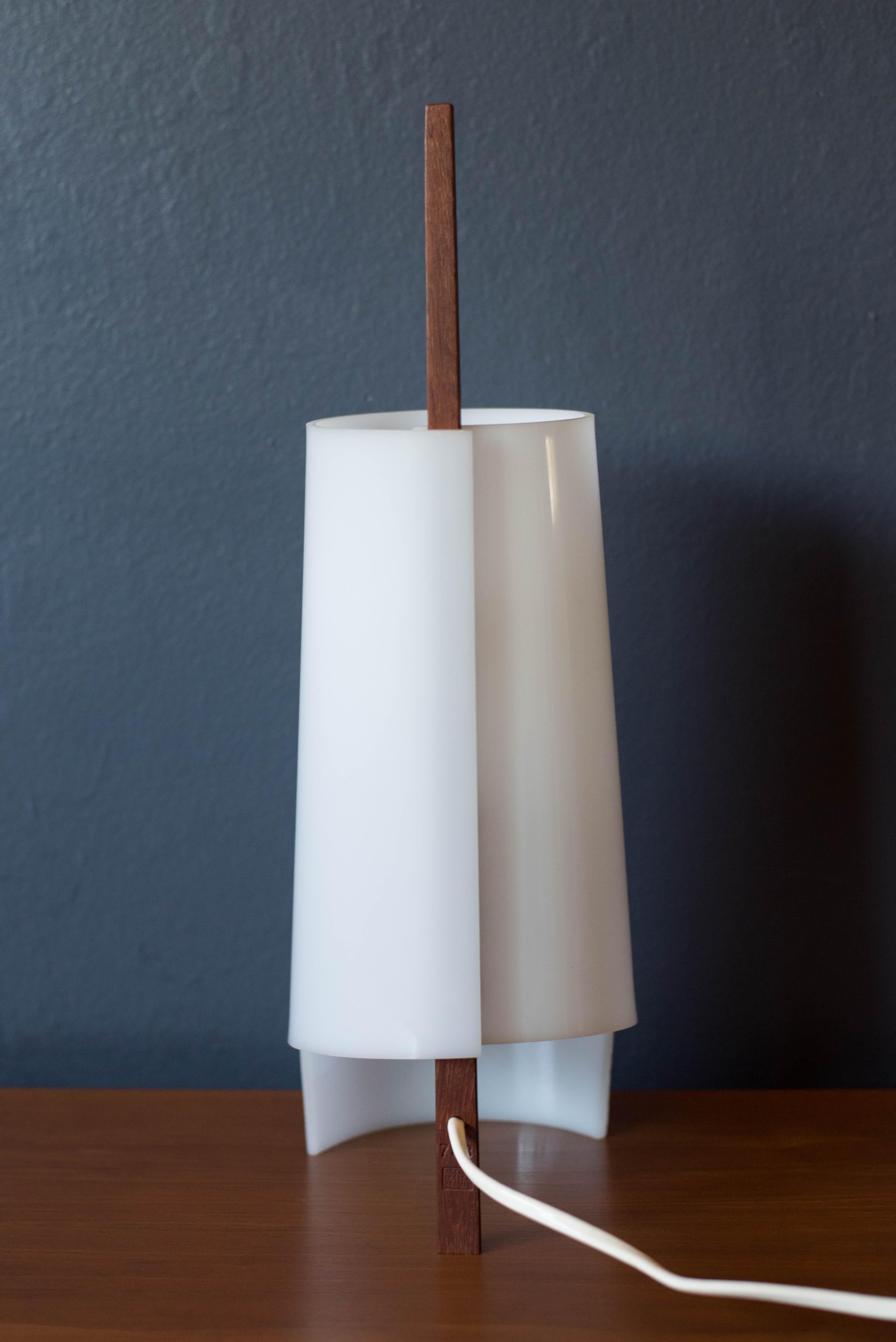 Vintage Swedish Teak Lamp by Hans Bergström for Ateljé Lyktan For Sale 1