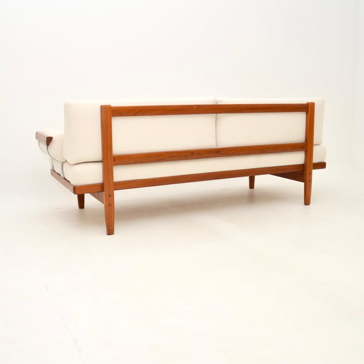 Mid-20th Century Vintage Swedish Teak Sofa / Day Bed