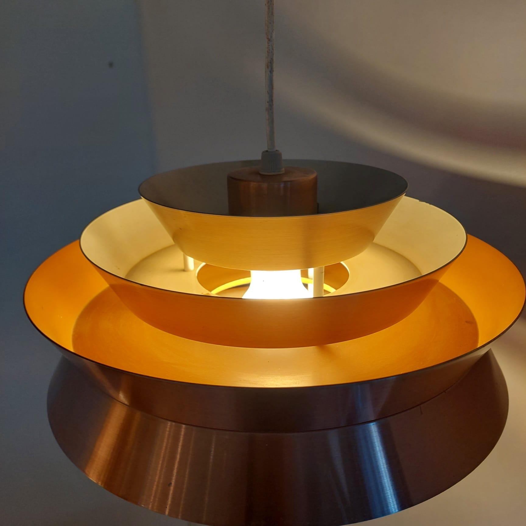 Vintage Swedish 'Trava' Pendant Lamp, Carl Thore, Granhaga Metallindustri