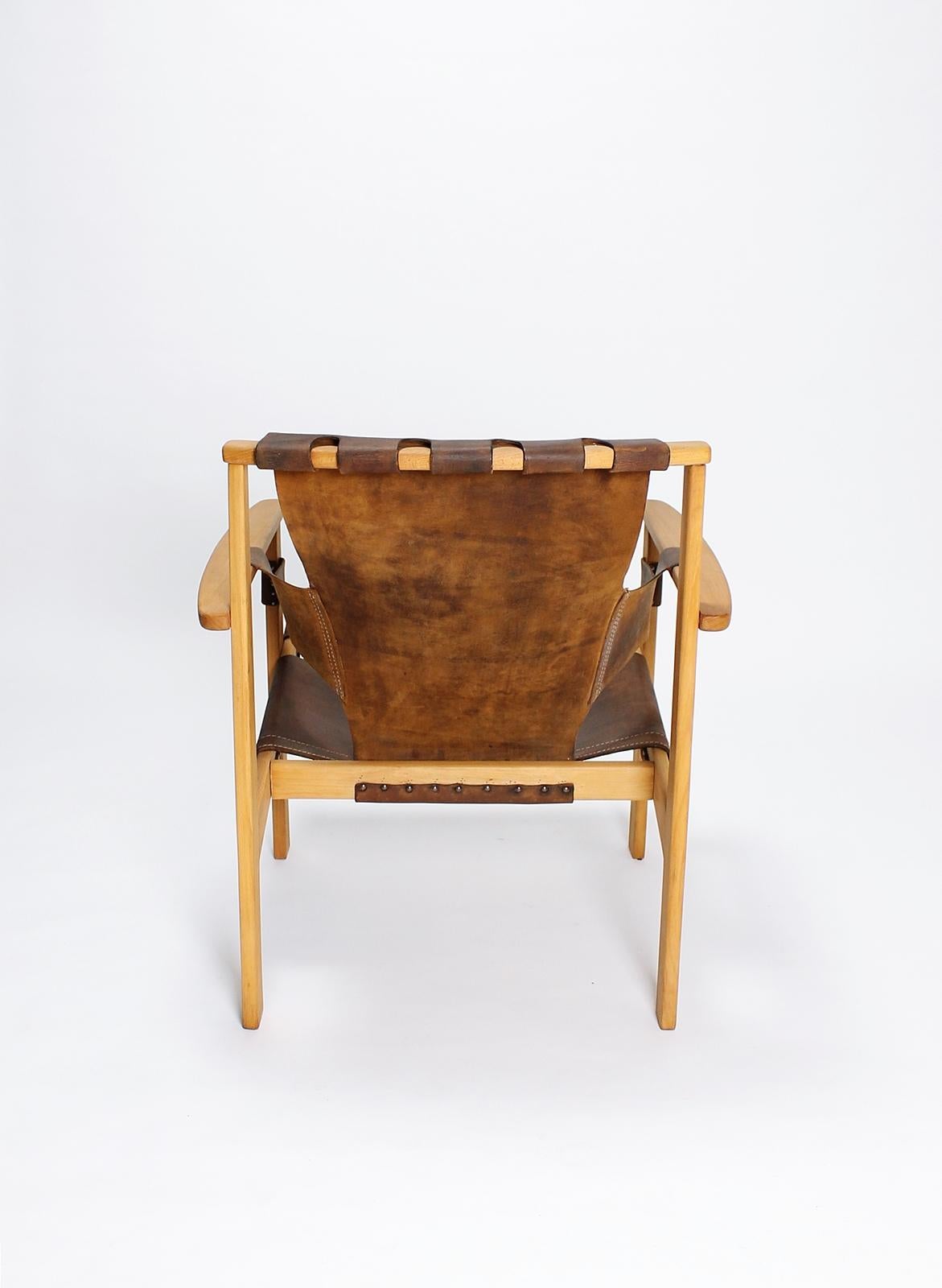 Mid-20th Century Vintage Swedish Trienna Armchair by Carl-Axel Acking for Nordiska Kompaniet For Sale