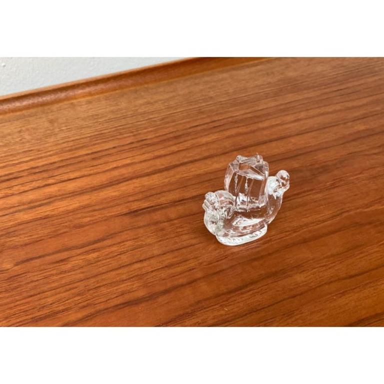 Vintage Swedish Viking Ship Glass Sculpture from Lindshammar Glasbruk, 1970s 6