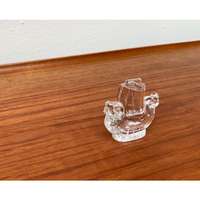 Vintage Swedish Viking Ship Glass Sculpture from Lindshammar Glasbruk, 1970s, in Very Good conditions. Designed 1970 to 1979 official proof of authenticity such as vintage catalogs, designer records.

Additional information:
Materials: Glass
Country
