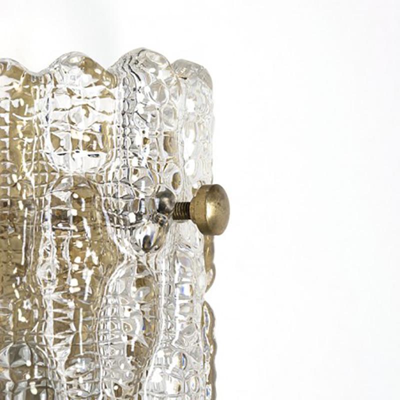 Glass Vintage Swedish Wall Sconce designed by Carl Fagerlund For Sale