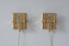 Vintage Swedish Wall Sconces, Set of 2