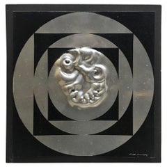 Vintage Swedish Wall Sculpture by Olle Blad, 1974