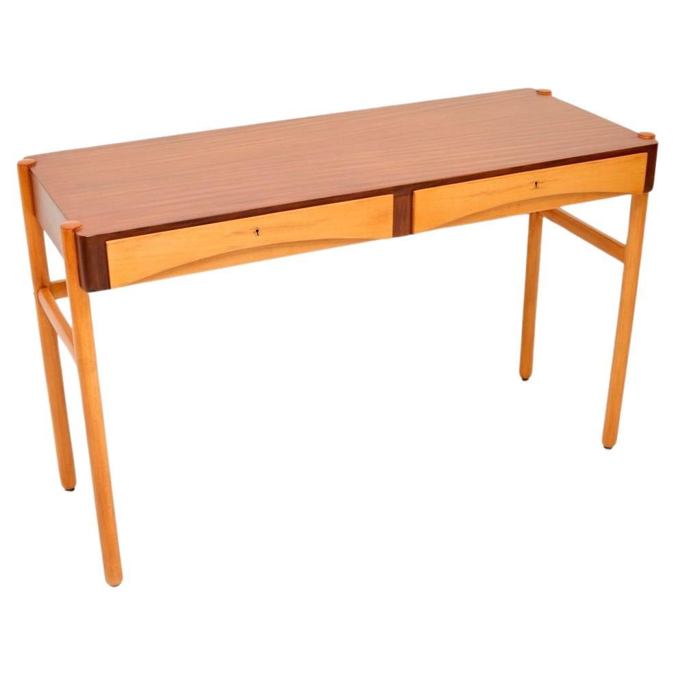 Vintage Swedish Walnut Desk by Bertil Fridhagen