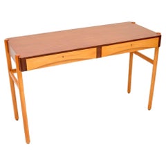 Vintage Swedish Walnut Desk by Bertil Fridhagen