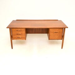 Vintage Swedish Walnut Desk by Goran Strand for Lelangs Mobelfabrik