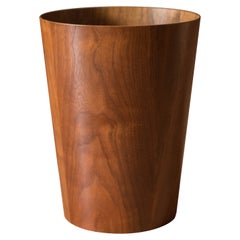 Vintage Swedish Walnut Wastepaper Bin by Martin Åberg for Servex