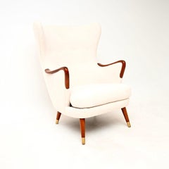 Vintage Swedish Wing Back Armchair