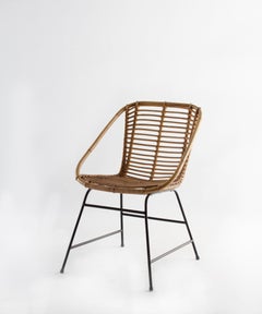 Vintage Swedish Woven Club Chair