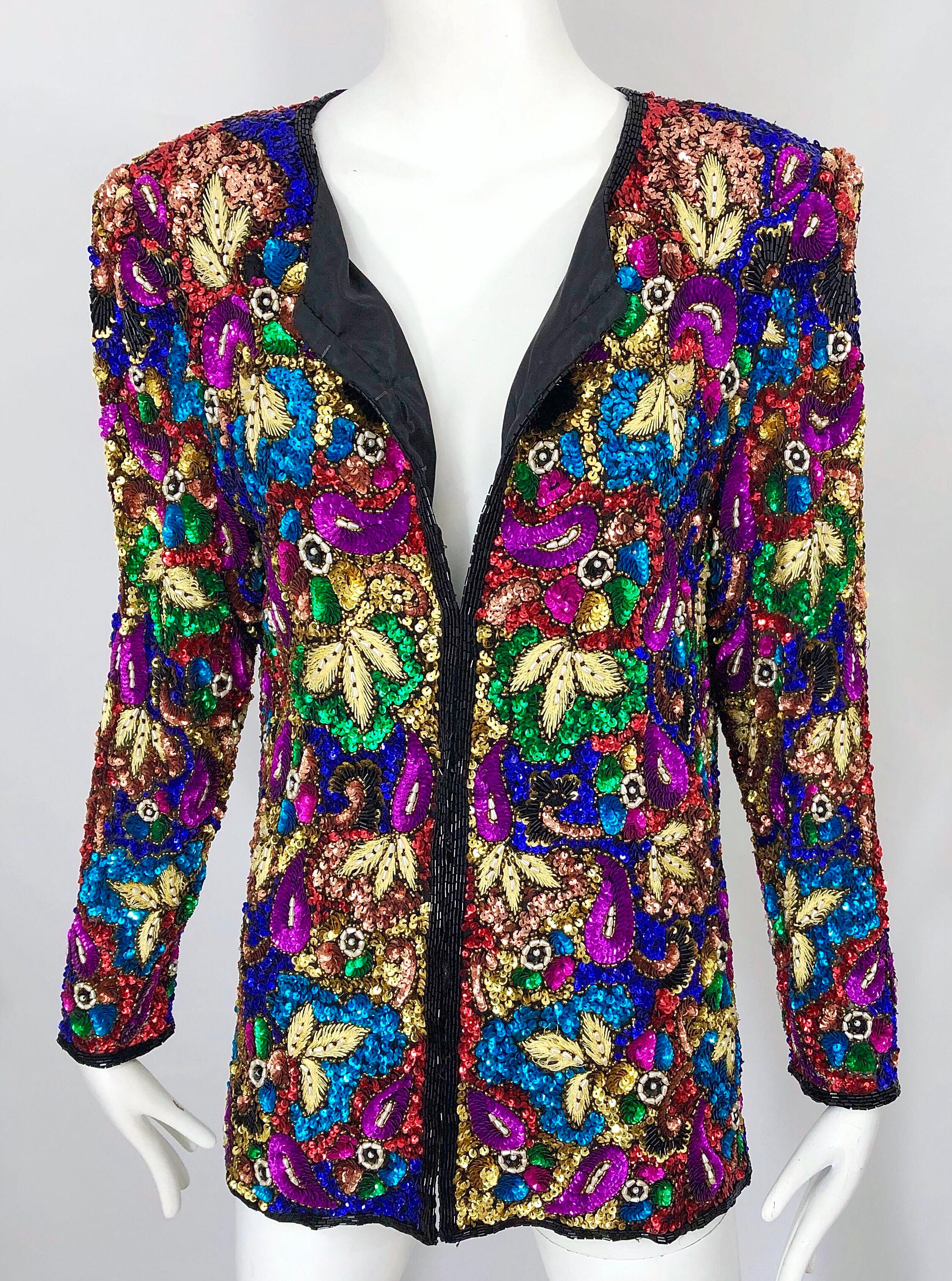 vintage sequin blazer