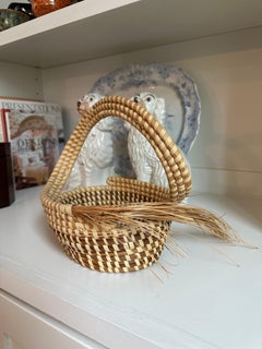 Cesta Vintage Sweetgrass Gullah Low Country Charleston