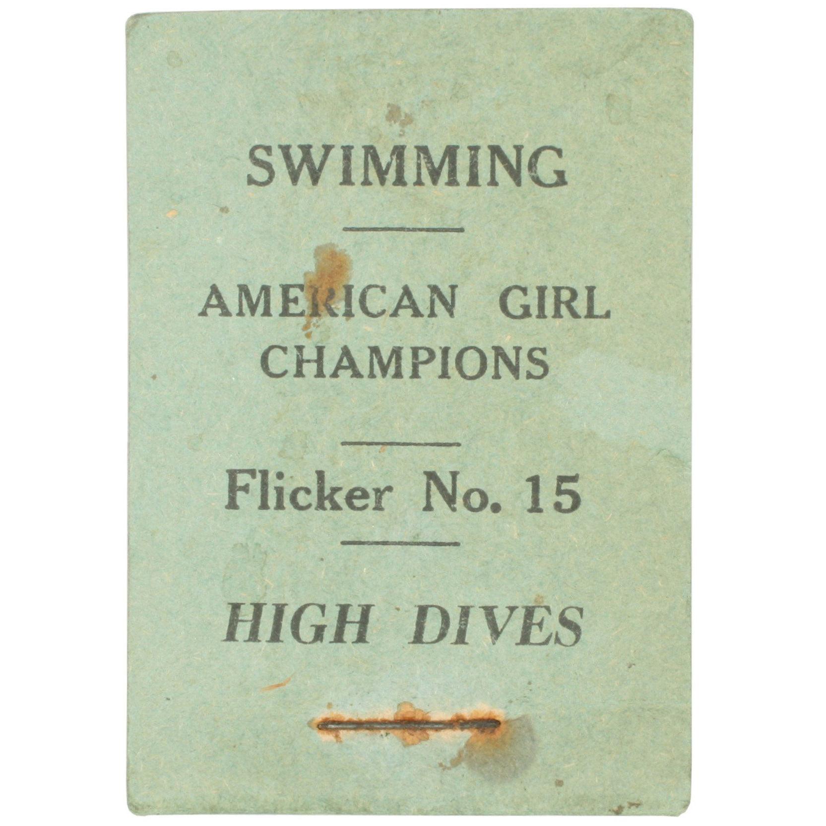 Vintage, Swimming Flicker Book No.15 High Dives