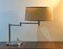 Vintage Swing Arm Lamp Mfg. by Laurel Lamps After a Classic Von Nessen Design