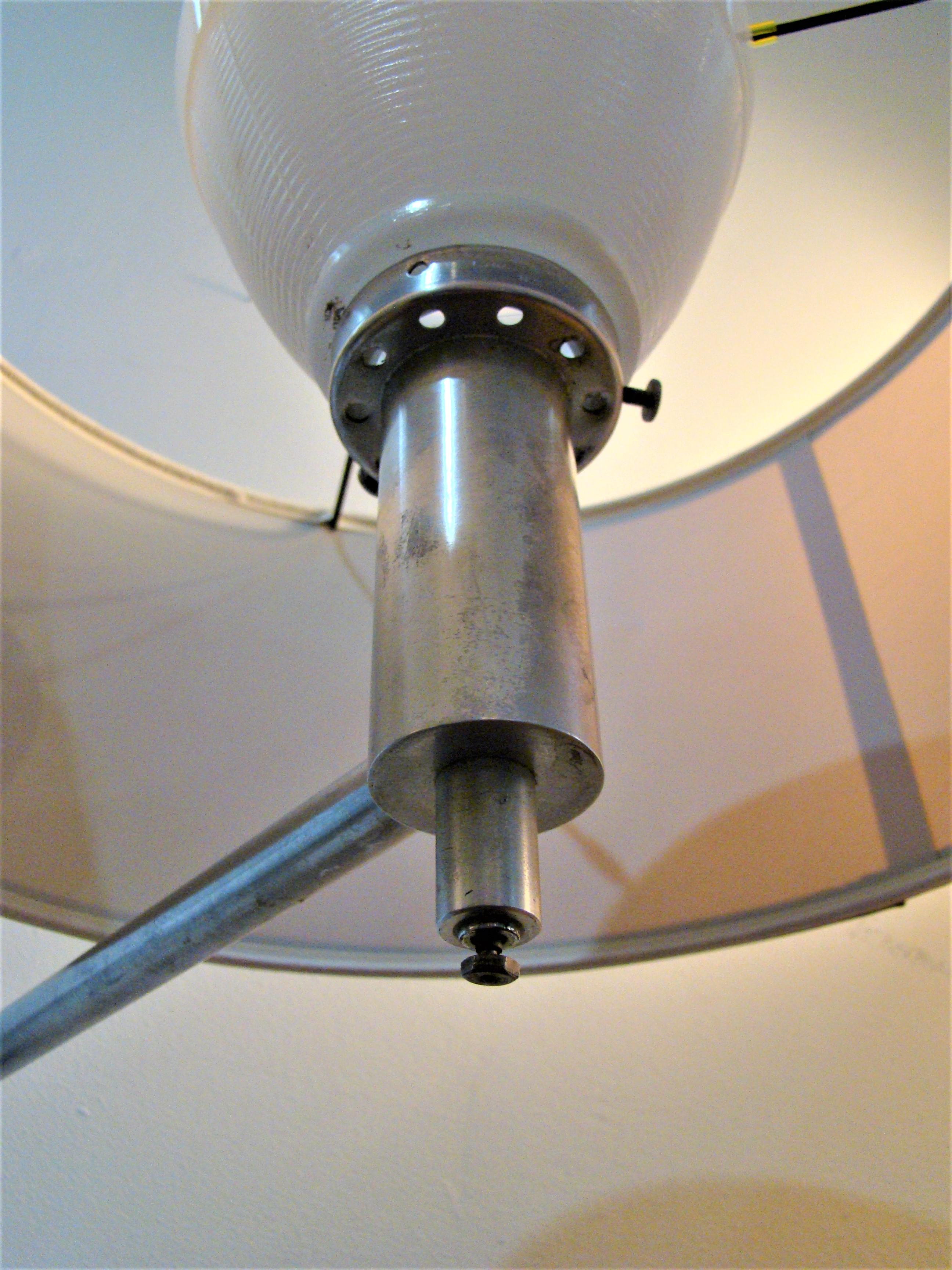 Vintage Swing Arm Lamp Mfg. by Laurel Lamps After a Classic Von Nessen Design In Good Condition For Sale In Denver, CO