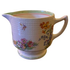 Vintage Swinnertons Floral Butterfly Milk Creamer Jug
