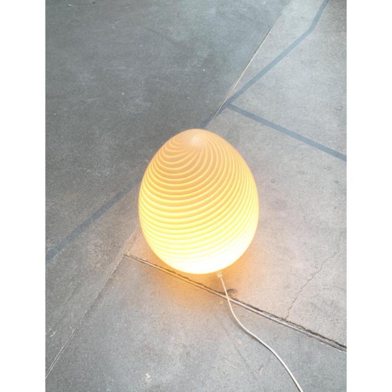 Lampada da terra a uovo in vetro di Murano a vortice vintage di Vetri Murano in vendita 6