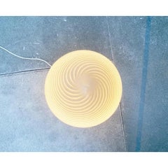 Vintage Swirl Murano Glass Egg Floor Lamp from Vetri Murano