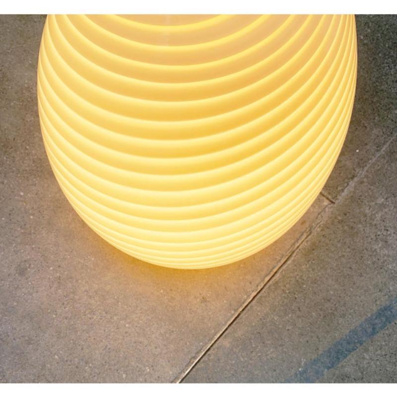 Lampada da terra a uovo in vetro di Murano a vortice vintage di Vetri Murano in vendita 3