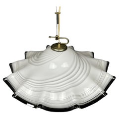 Vintage Swirl Murano Glass Pendant Lamp Vetri Murano, Italy, 1970s