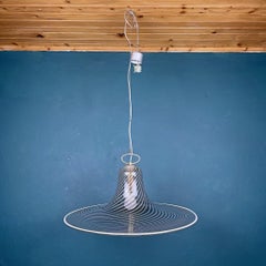 Vintage Swirl Murano Pendant Lamp, Italy, 1970s