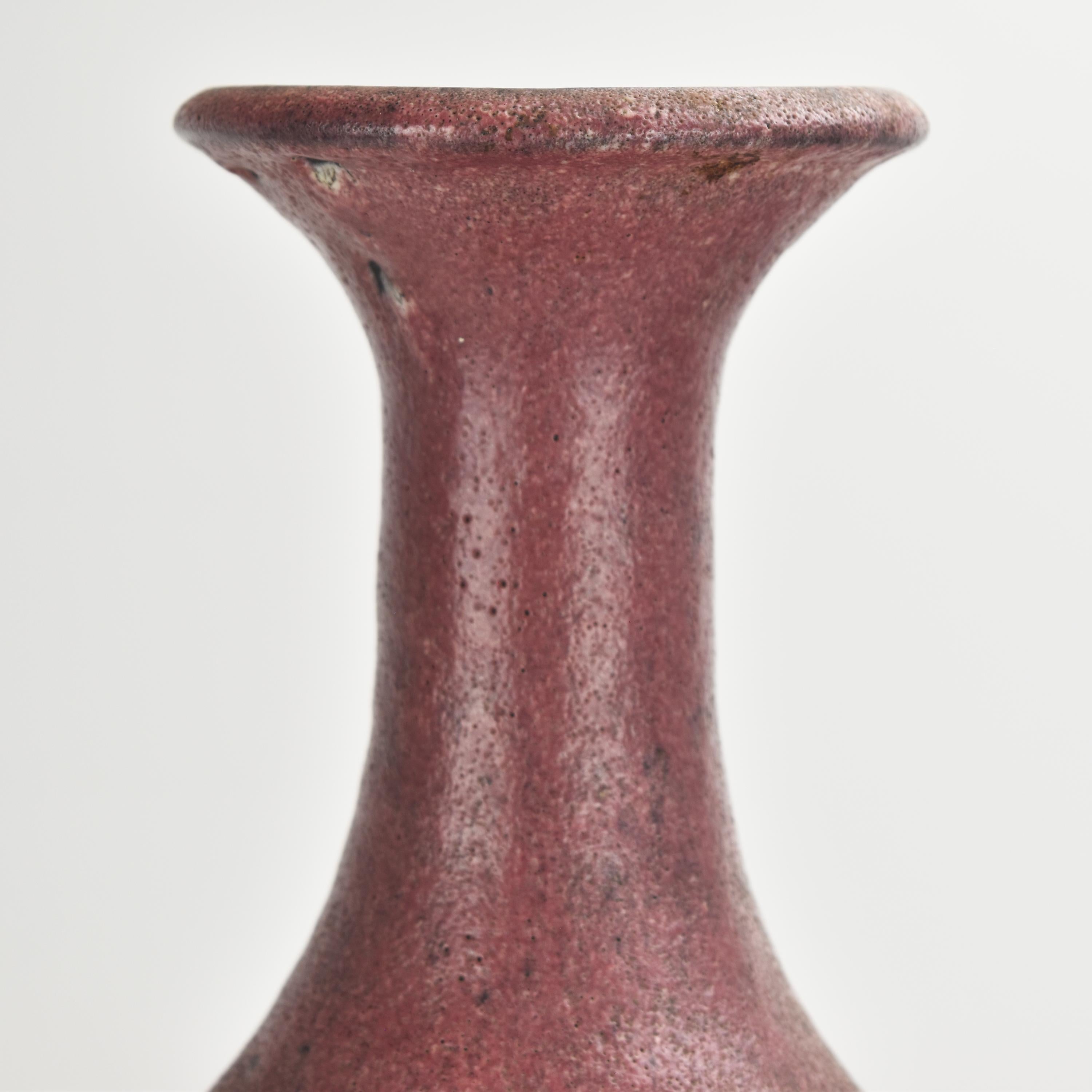 Andre Freymond Studio Art Pottery-Vase, Schweizer Vintage (Glasiert) im Angebot