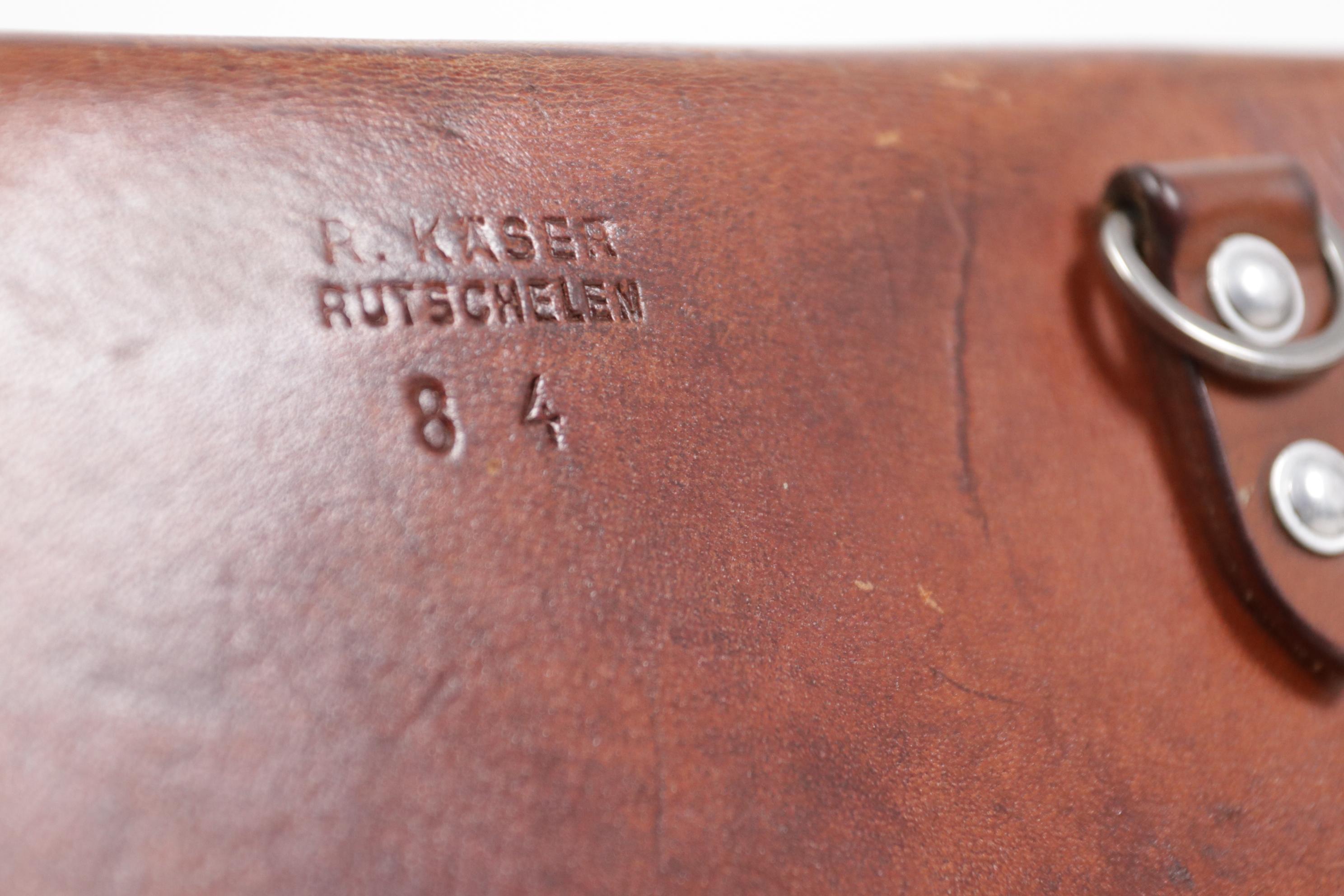 Vintage Swiss Army Leather Satchel R. Kaser Rutschelen, 1984 For Sale 5