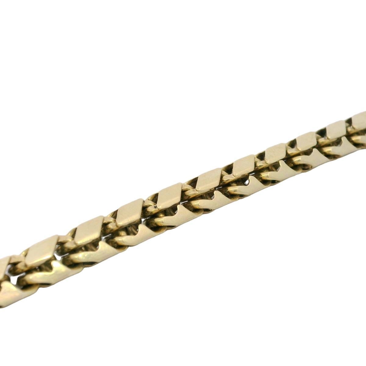 Women's or Men's Vintage Swiss Cartier Fancy Link Bracelet in 18K Yellow Gold 7.25