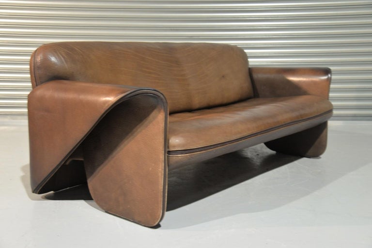 Vintage Swiss De Sede 'DS 125' Sofa and Armchair Designed by Gerd Lange