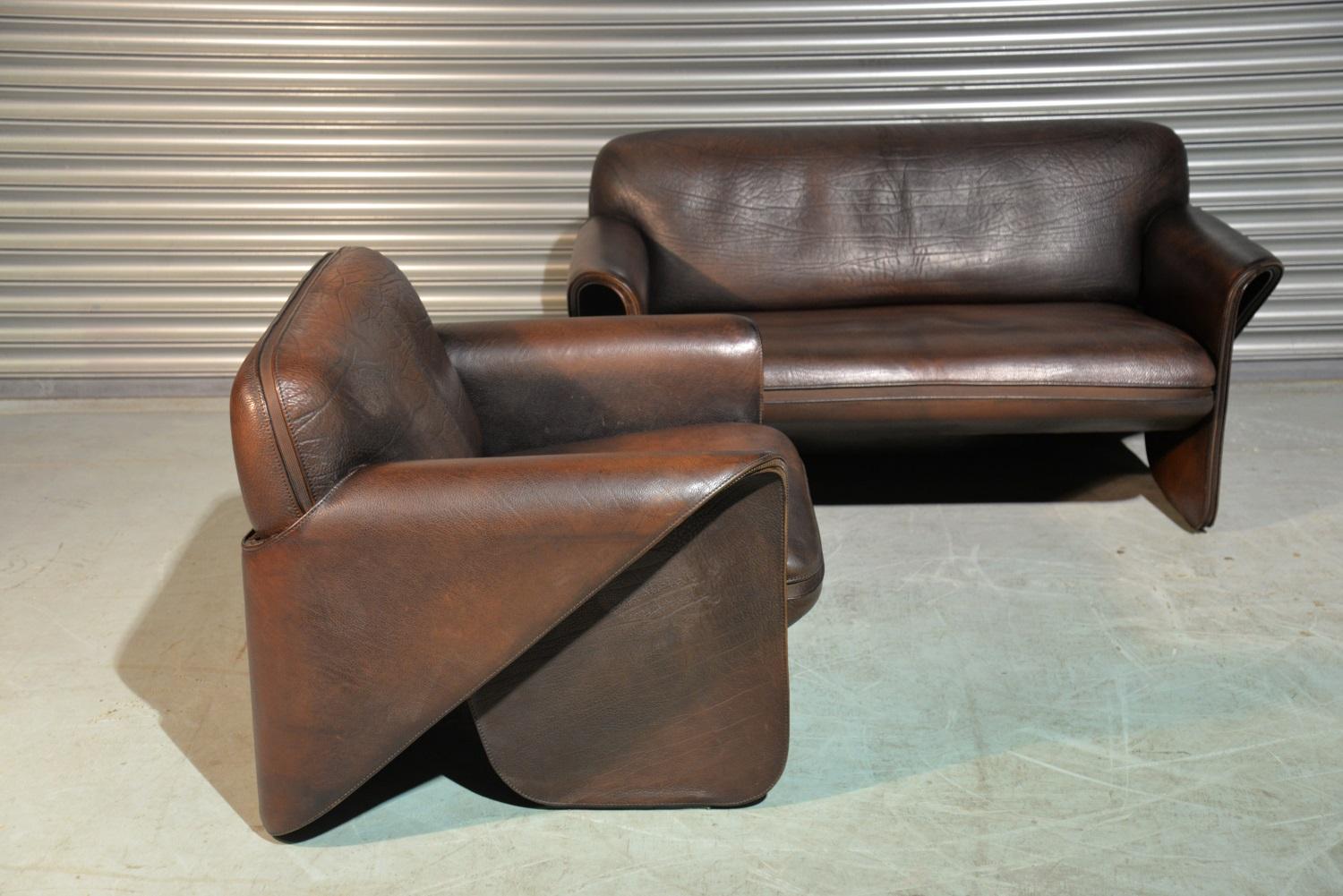 Mid-Century Modern Vintage De Sede 'DS 125' Sofa / Armchair Design by Gerd Lange, Switzerland 1978