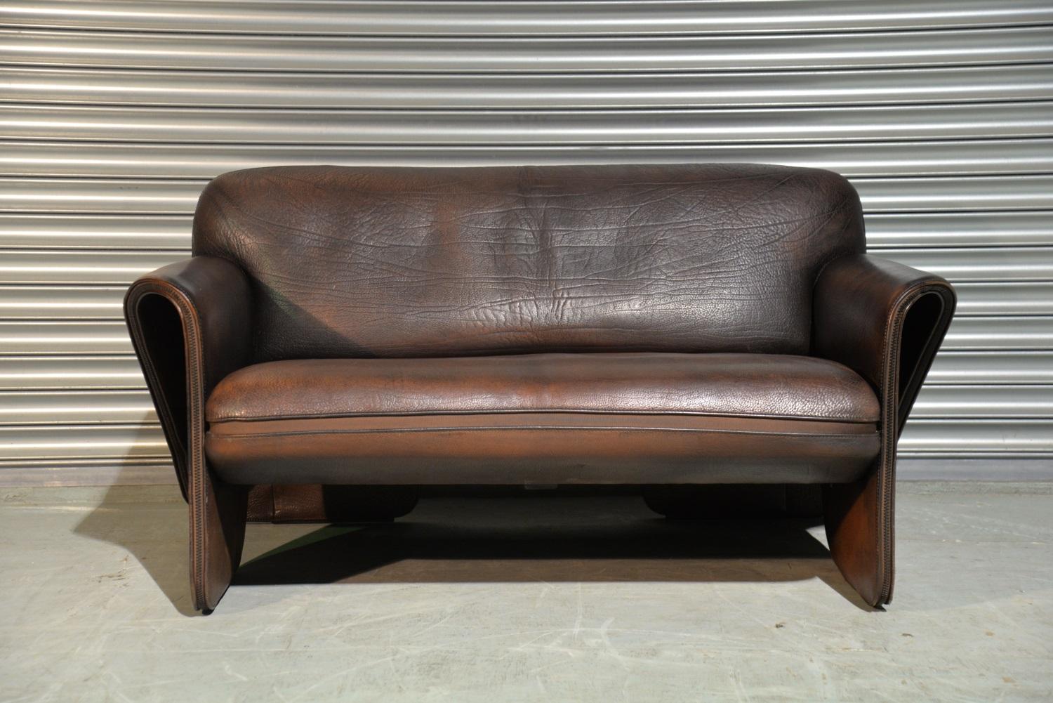 Leather Vintage De Sede 'DS 125' Sofa / Armchair Design by Gerd Lange, Switzerland 1978